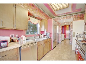 crazy pink kitchen