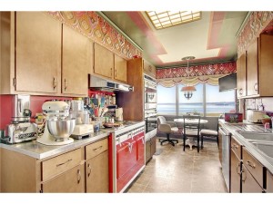 crazy red kitchen